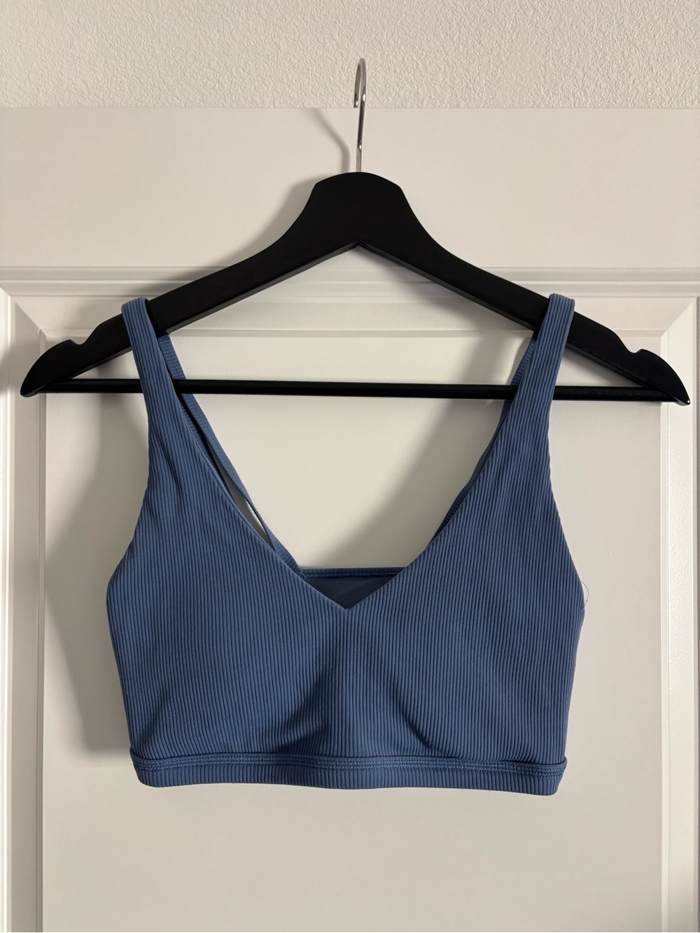 Offline by Aerie Goals Ribbed Blue Sports Bra